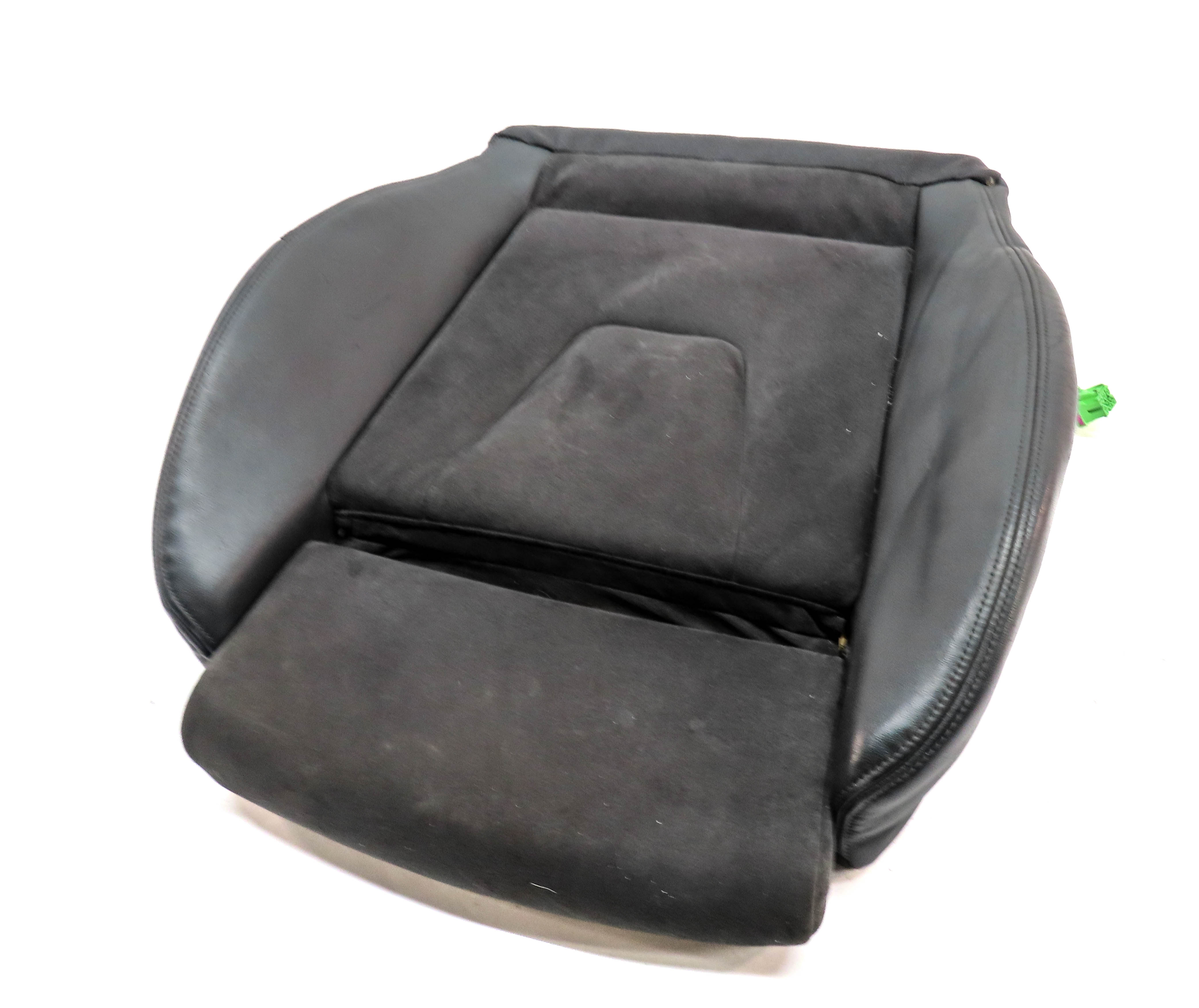2013 AUDI S4 (B8 8K) FRONT LEFT DRIVER LOWER SPORT HEATED SEAT CUSHION (Black) — exact item pictured
